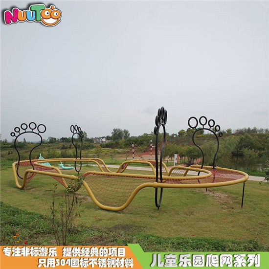 拓展訓練大型攀爬繩網設備價格_樂圖非標游樂